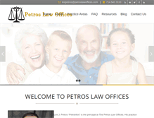 Tablet Screenshot of petroslawoffices.com